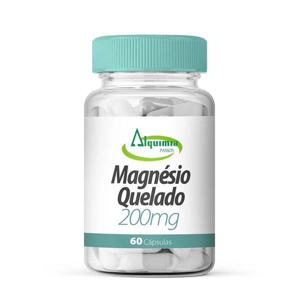 Magnésio Quelado 200mg 60 cápsulas